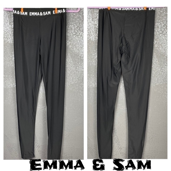 Emma & Sam silky branded skinny leggings - Picture 1 of 8